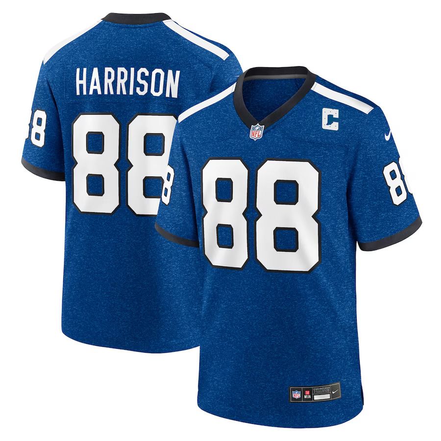 Men Indianapolis Colts 88 Marvin Harrison Nike Royal Indiana Nights Alternate Game NFL Jersey
